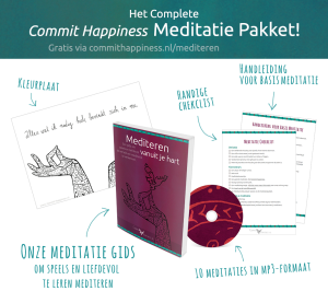 Haal jouw gratis meditatie pakket op commithappiness.nl/mediteren